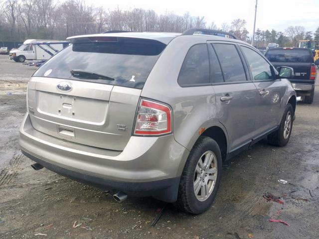 2FMDK48C38BA65352 - 2008 FORD EDGE SEL GRAY photo 4