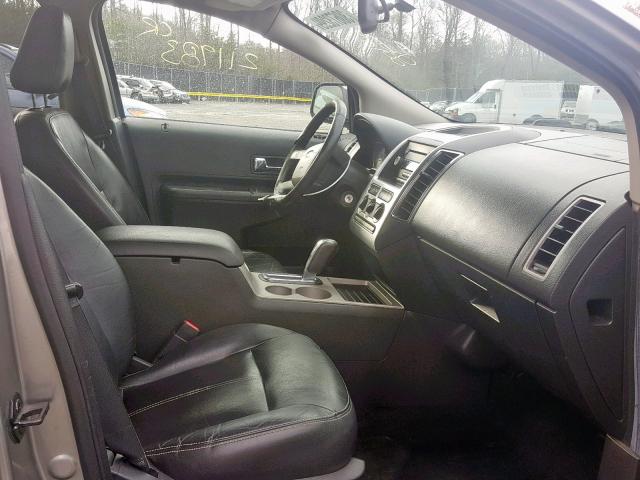 2FMDK48C38BA65352 - 2008 FORD EDGE SEL GRAY photo 5