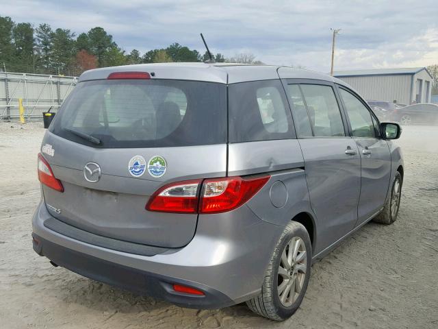 JM1CW2BL5D0160105 - 2013 MAZDA 5 GRAY photo 4