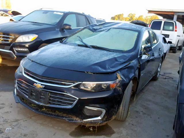1G1ZB5ST4HF191896 - 2017 CHEVROLET MALIBU LS BLACK photo 2
