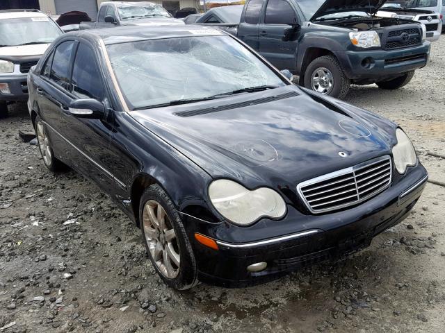 WDBRF40J74F471358 - 2004 MERCEDES-BENZ C 230K SPO BLACK photo 1