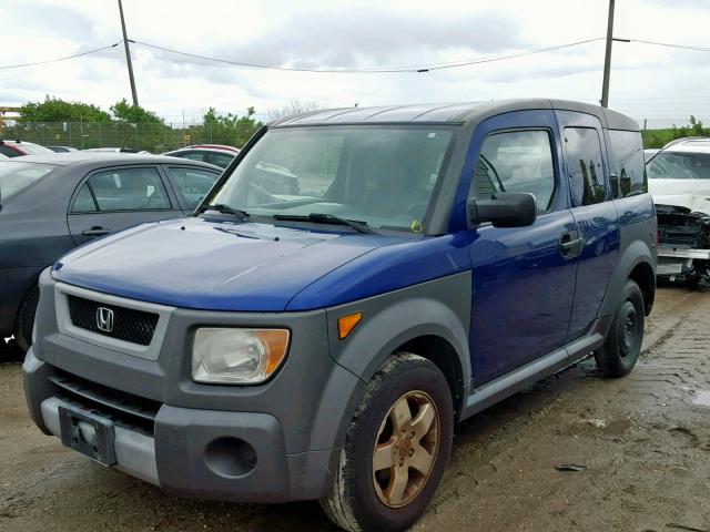 5J6YH28635L003569 - 2005 HONDA ELEMENT EX BLUE photo 2