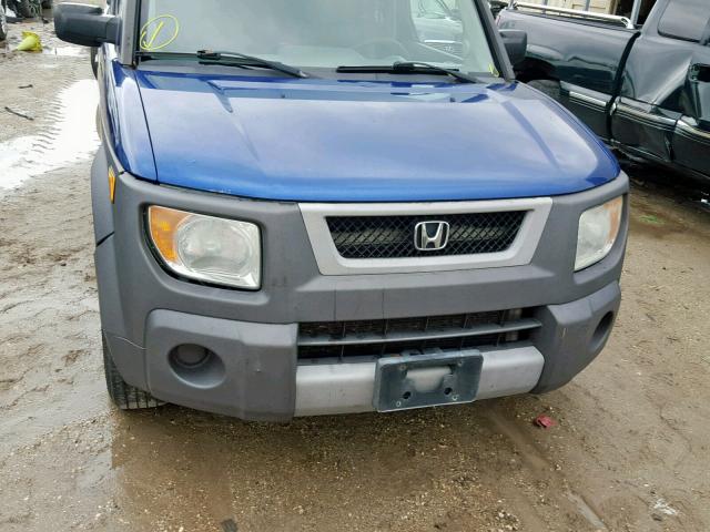 5J6YH28635L003569 - 2005 HONDA ELEMENT EX BLUE photo 9