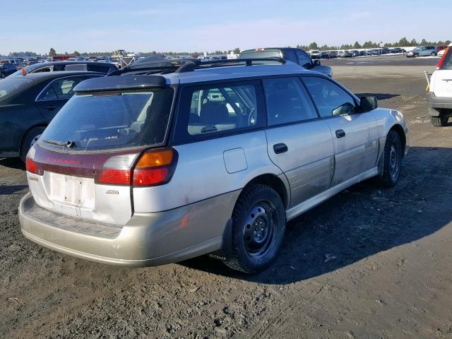 4S3BH675337614865 - 2003 SUBARU LEGACY OUT SILVER photo 4