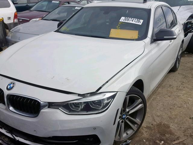 WBA8B9C50HK675756 - 2017 BMW 330 I WHITE photo 2