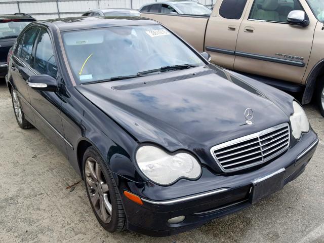 WDBRF40J14F452353 - 2004 MERCEDES-BENZ C 230K SPO BLACK photo 1