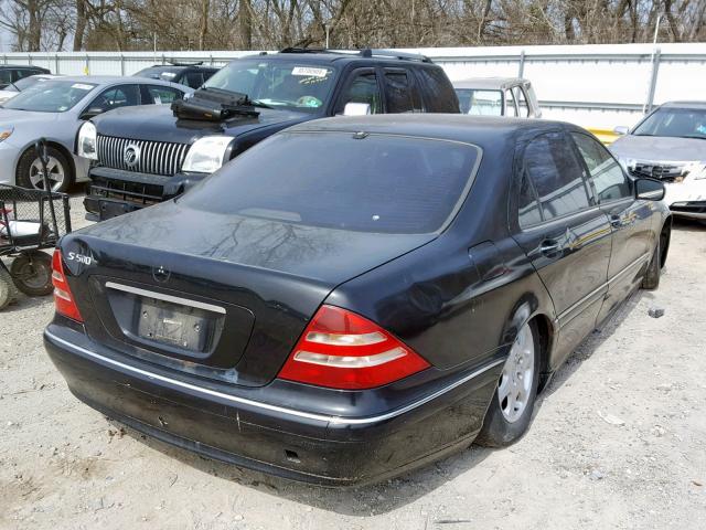 WDBNG75J8YA095388 - 2000 MERCEDES-BENZ S 500 BLACK photo 4