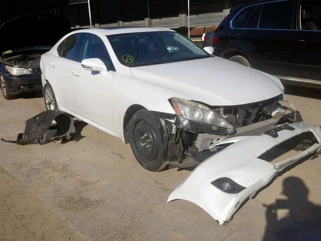 JTHBF5C26B5130600 - 2011 LEXUS IS 250 WHITE photo 1