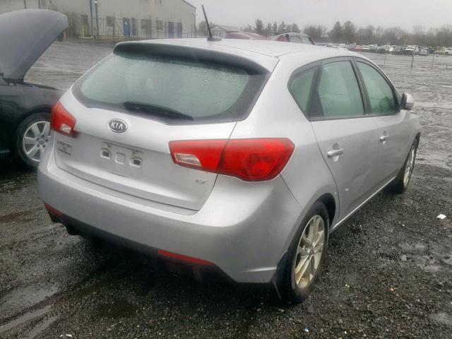 KNAFU5A20C5530338 - 2012 KIA FORTE EX SILVER photo 4