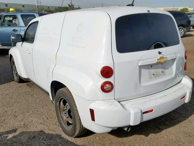 3GCCA05B79S536938 - 2009 CHEVROLET HHR PANEL WHITE photo 3