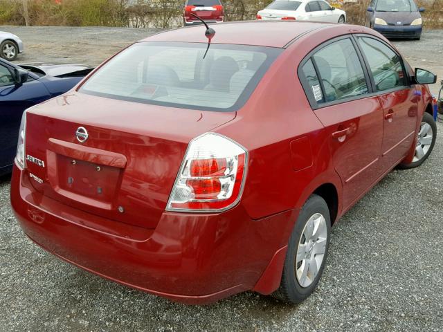 3N1AB61E58L733075 - 2008 NISSAN SENTRA 2.0 RED photo 4