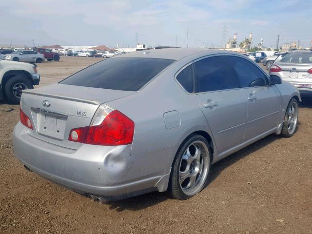 JNKAY01E06M117777 - 2006 INFINITI M35 BASE SILVER photo 4