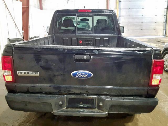 1FTYR10U46PA52393 - 2006 FORD RANGER BLACK photo 6