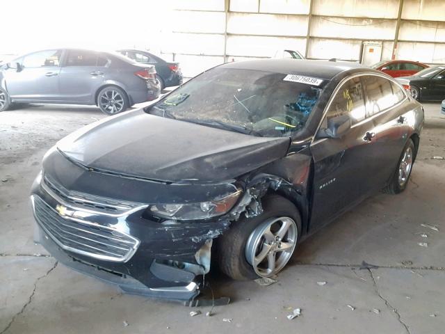 1G1ZB5ST3GF201803 - 2016 CHEVROLET MALIBU LS BLACK photo 2