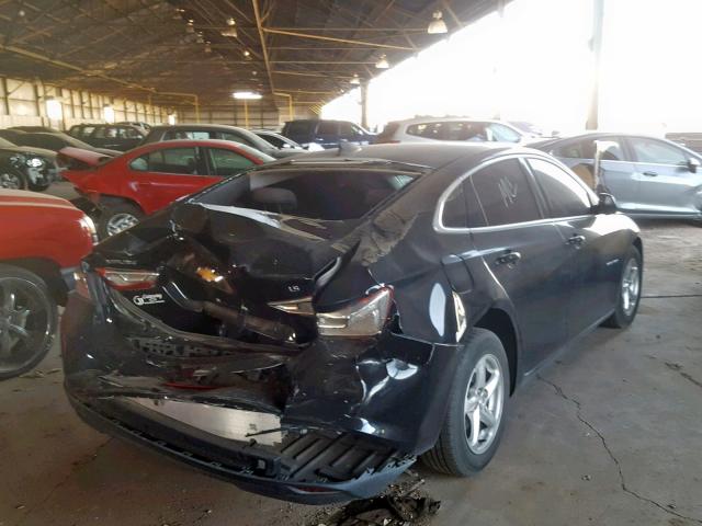 1G1ZB5ST3GF201803 - 2016 CHEVROLET MALIBU LS BLACK photo 4