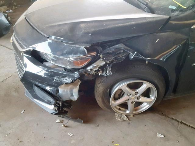 1G1ZB5ST3GF201803 - 2016 CHEVROLET MALIBU LS BLACK photo 9