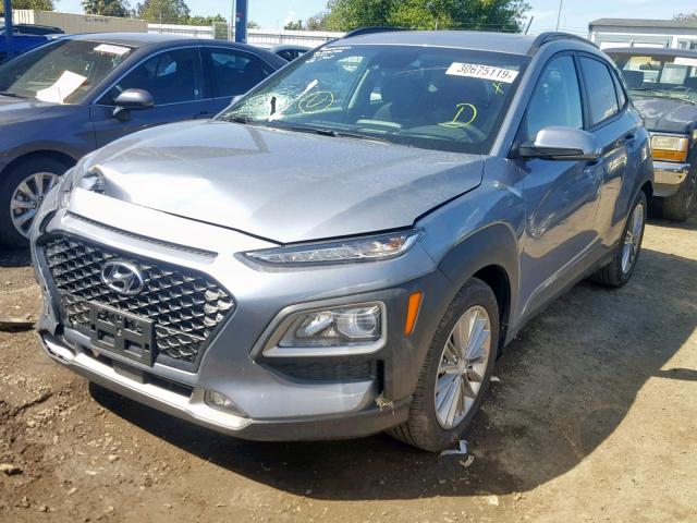 KM8K62AA0JU158208 - 2018 HYUNDAI KONA SEL GRAY photo 2