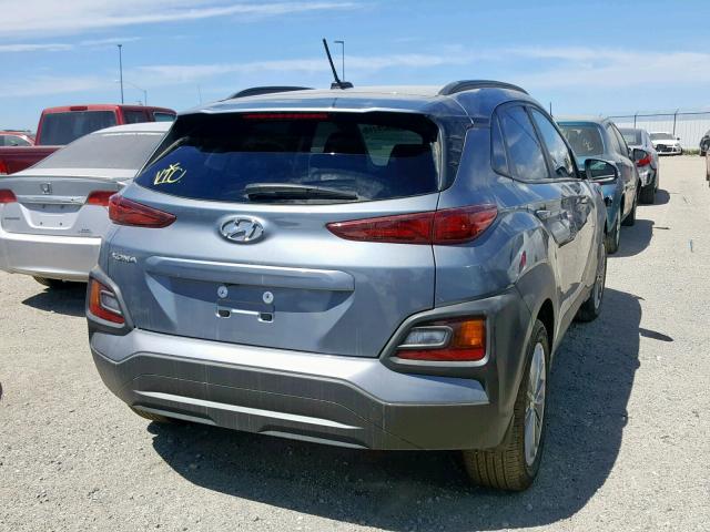 KM8K62AA0JU158208 - 2018 HYUNDAI KONA SEL GRAY photo 4