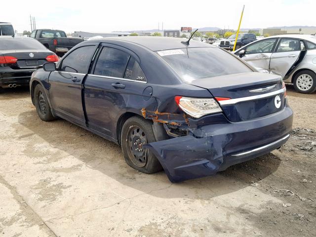 1C3CCBAB3DN606499 - 2013 CHRYSLER 200 LX BLUE photo 3