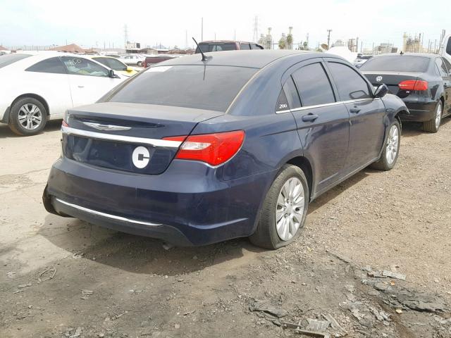 1C3CCBAB3DN606499 - 2013 CHRYSLER 200 LX BLUE photo 4