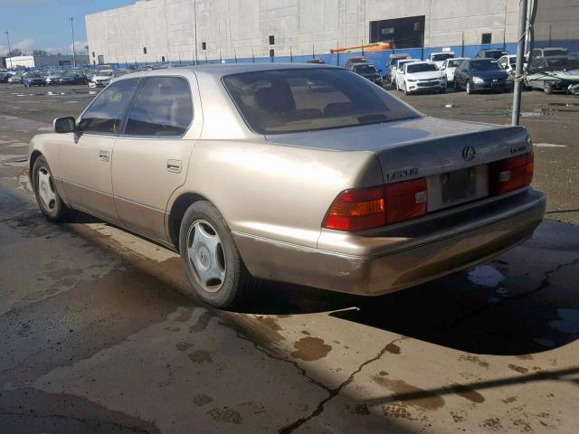 JT8BH28F7W0128118 - 1998 LEXUS LS 400 GOLD photo 3