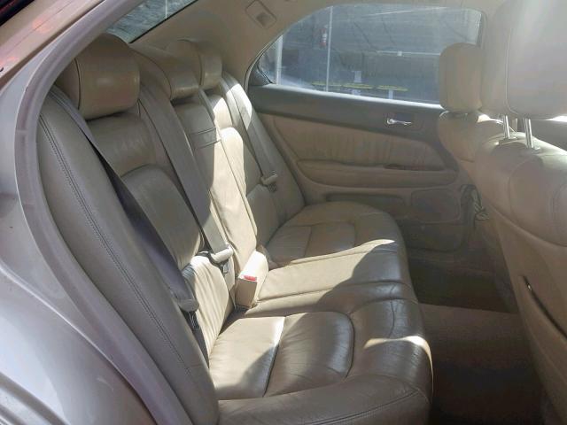 JT8BH28F7W0128118 - 1998 LEXUS LS 400 GOLD photo 6