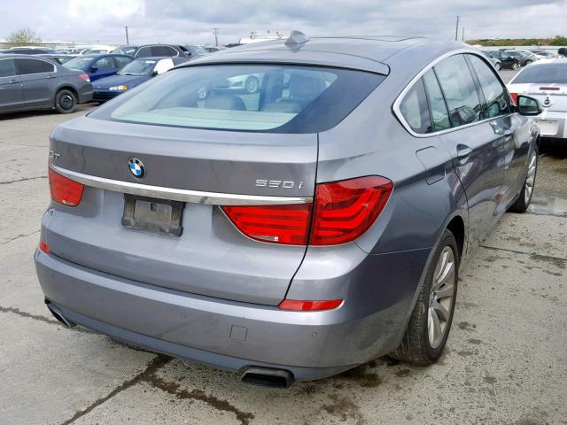 WBASN4C53AC209397 - 2010 BMW 550 GT GRAY photo 4