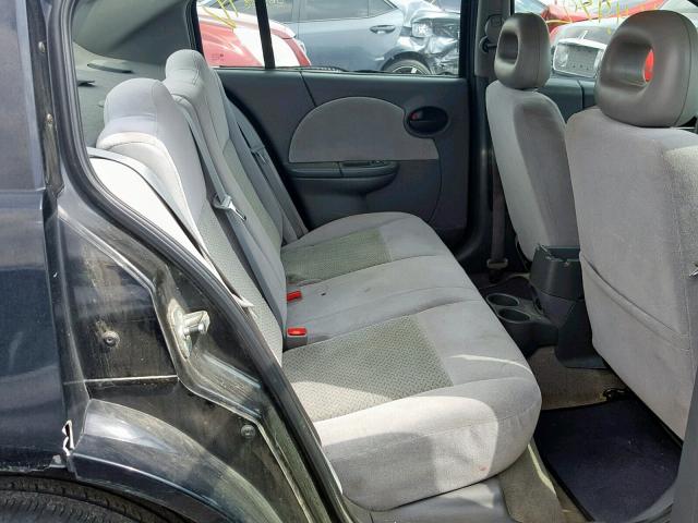 1G8AL55B17Z119114 - 2007 SATURN ION LEVEL BLACK photo 6