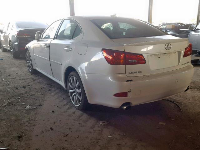 JTHCK262385024432 - 2008 LEXUS IS 250 WHITE photo 3