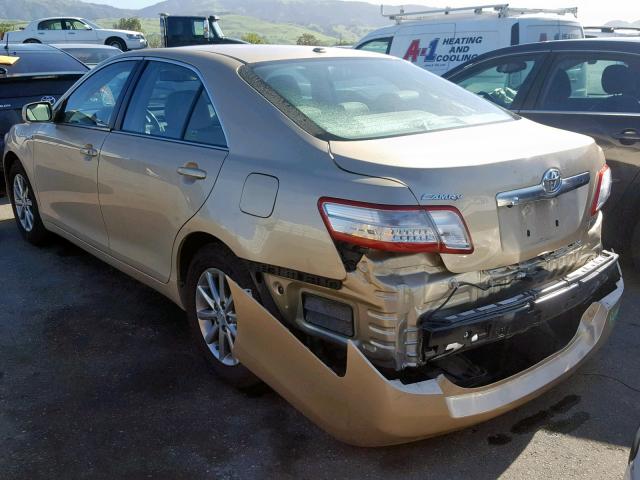 4T1BB3EK3BU134250 - 2011 TOYOTA CAMRY HYBR GOLD photo 3