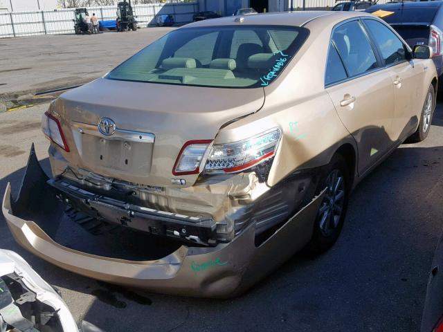 4T1BB3EK3BU134250 - 2011 TOYOTA CAMRY HYBR GOLD photo 4