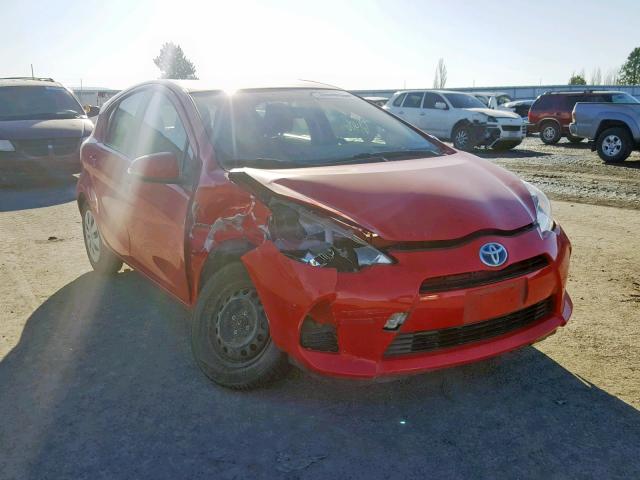 JTDKDTB34D1537380 - 2013 TOYOTA PRIUS C RED photo 1