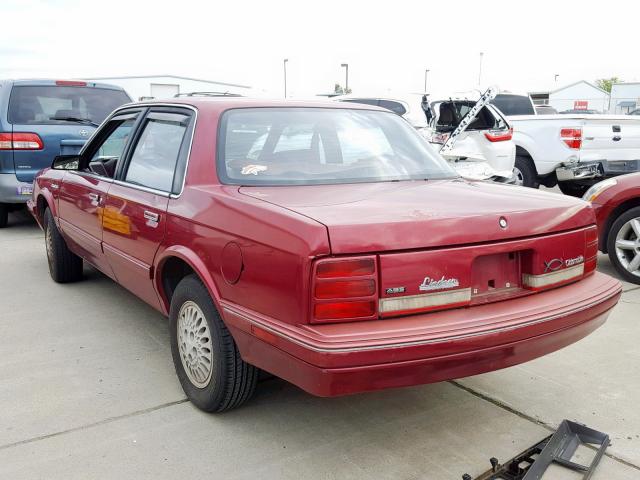 1G3AG55M7R6314568 - 1994 OLDSMOBILE CUTLASS CI BURGUNDY photo 3