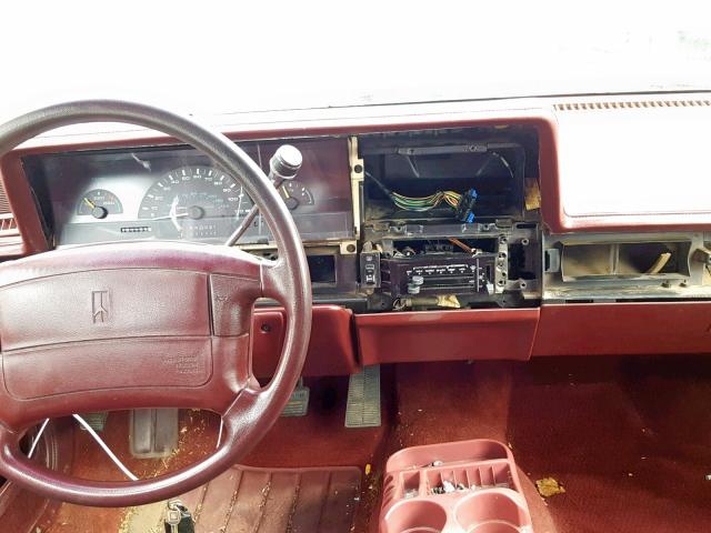 1G3AG55M7R6314568 - 1994 OLDSMOBILE CUTLASS CI BURGUNDY photo 9