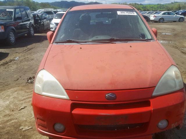 JS2RC41H135200716 - 2003 SUZUKI AERIO SX RED photo 9