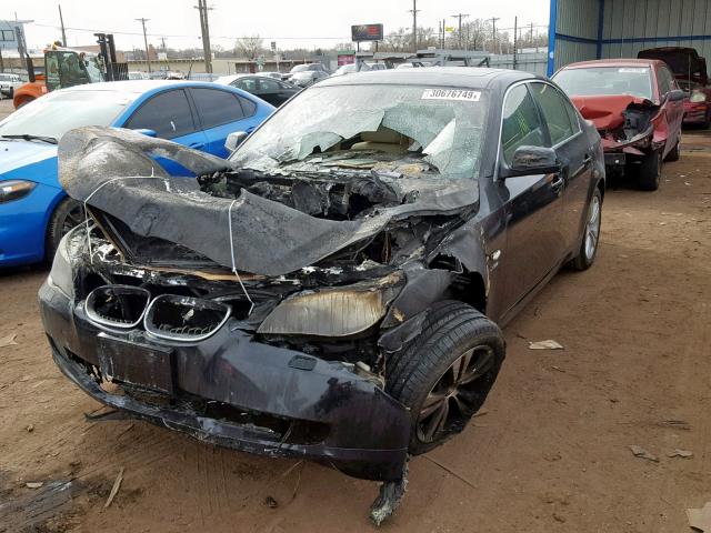 WBANV1C50AC444268 - 2010 BMW 528 XI BLACK photo 2