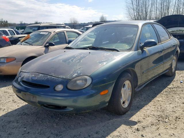 1FALP52U3VG244364 - 1997 FORD TAURUS GL GREEN photo 2