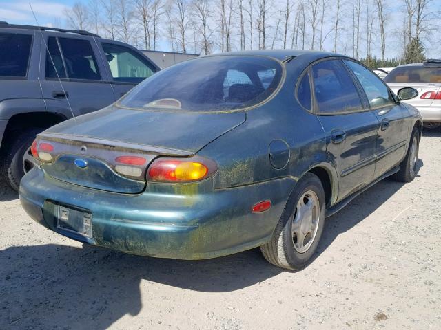 1FALP52U3VG244364 - 1997 FORD TAURUS GL GREEN photo 4