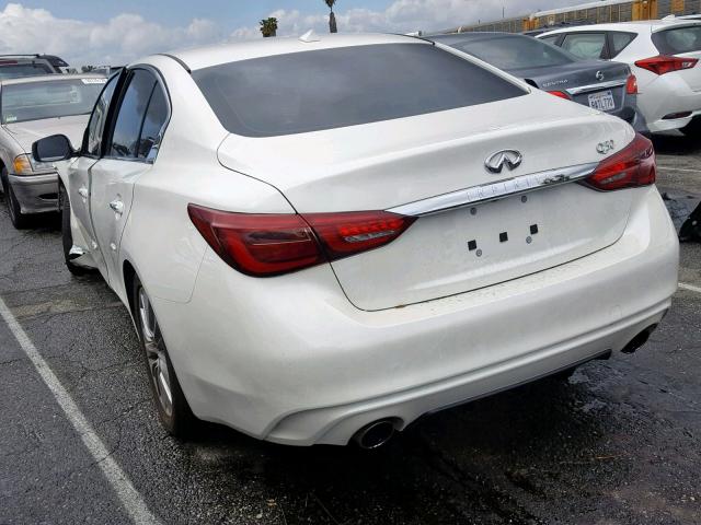 JN1EV7AP2KM511834 - 2019 INFINITI Q50 LUXE WHITE photo 3