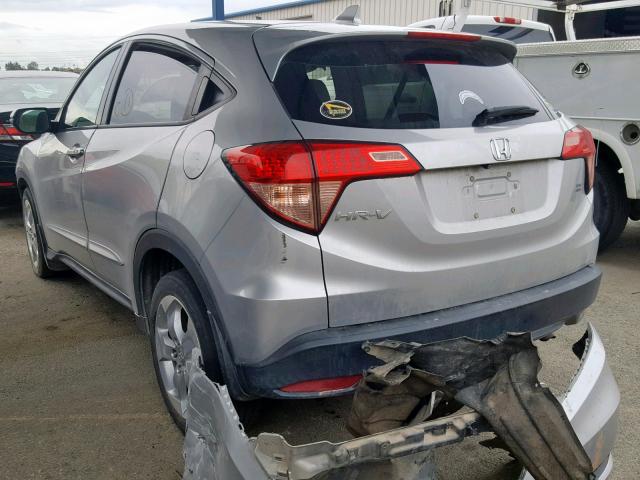 3CZRU5H58GM705039 - 2016 HONDA HR-V EX SILVER photo 3