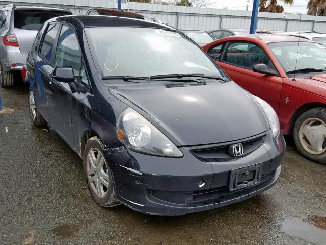 JHMGD384X7S025013 - 2007 HONDA FIT BLACK photo 1