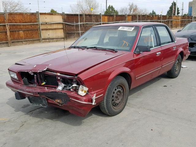 1G4AG55M1T6493077 - 1996 BUICK CENTURY SP MAROON photo 2