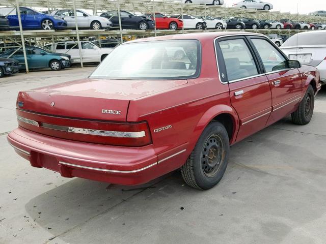 1G4AG55M1T6493077 - 1996 BUICK CENTURY SP MAROON photo 4