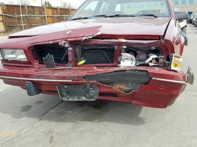 1G4AG55M1T6493077 - 1996 BUICK CENTURY SP MAROON photo 9