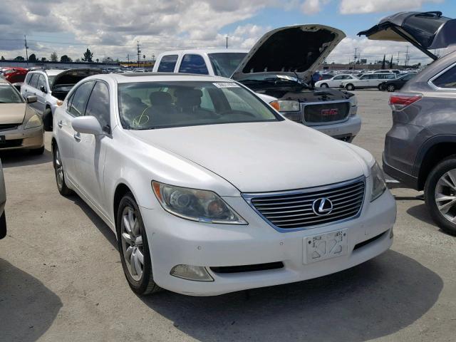 JTHBL46F575023367 - 2007 LEXUS LS 460 WHITE photo 1