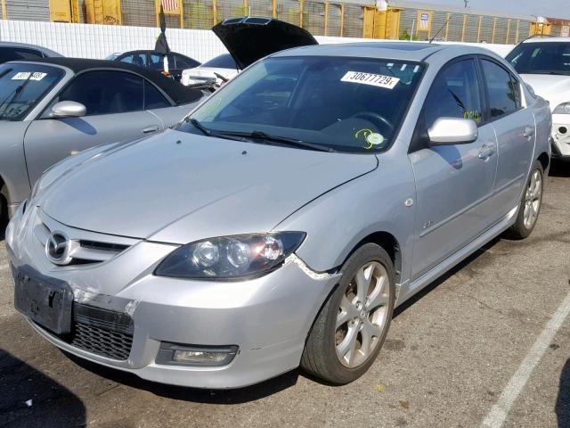 JM1BK323781840262 - 2008 MAZDA 3 S SILVER photo 2