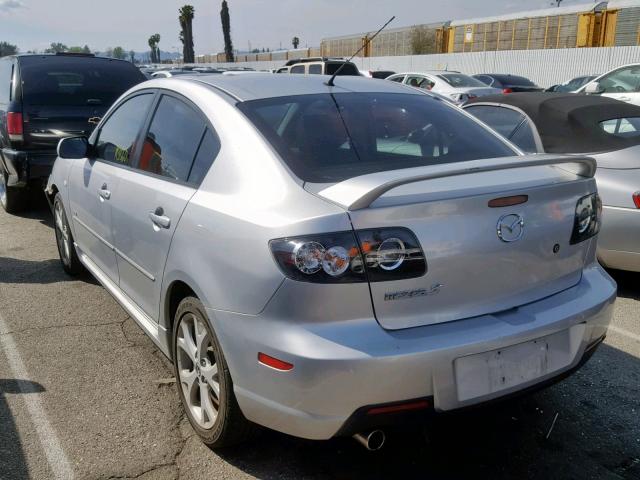 JM1BK323781840262 - 2008 MAZDA 3 S SILVER photo 3