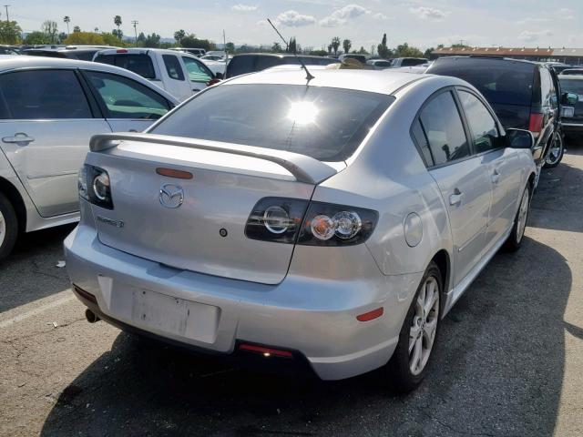 JM1BK323781840262 - 2008 MAZDA 3 S SILVER photo 4