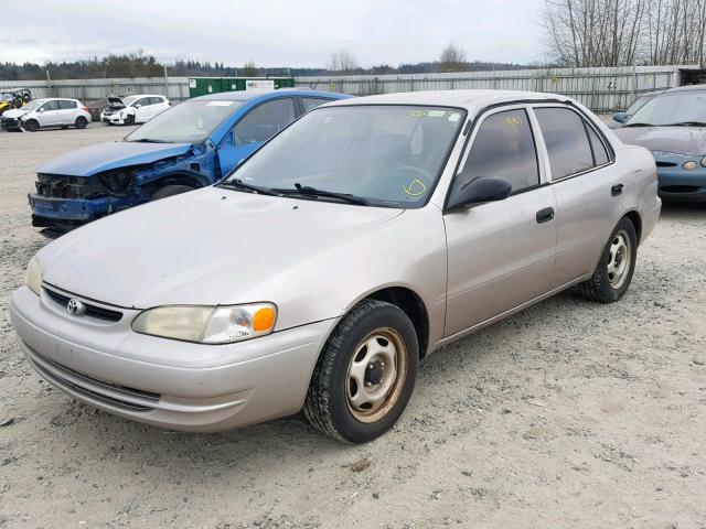 1NXBR12E6WZ046006 - 1998 TOYOTA COROLLA VE TAN photo 2