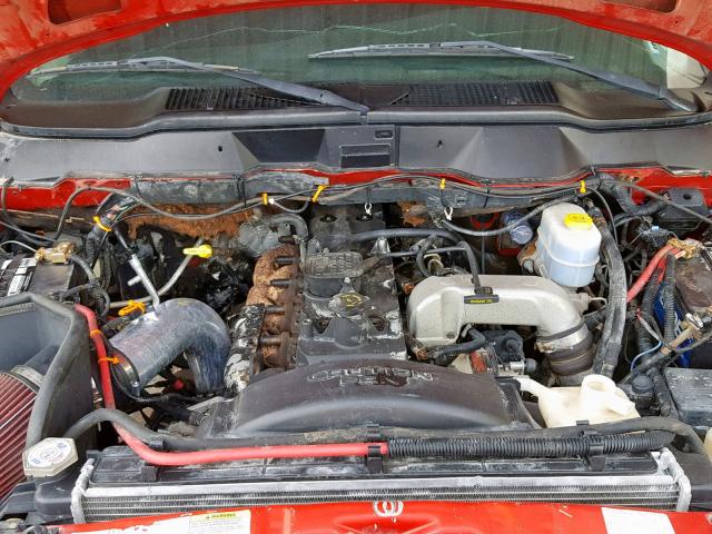 3D7KA28693G742218 - 2003 DODGE RAM 2500 S Կարմիր լուսանկար 7